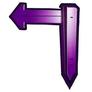 Purple Arrow Direction Border PNG 06262024 PNG