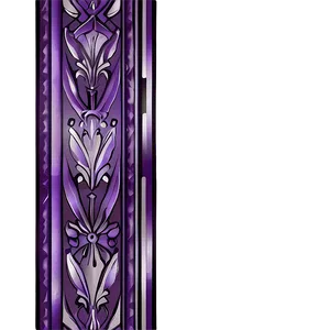 Purple Art Deco Style Border PNG 11 PNG