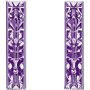 Purple Art Deco Style Border PNG Ynf16 PNG