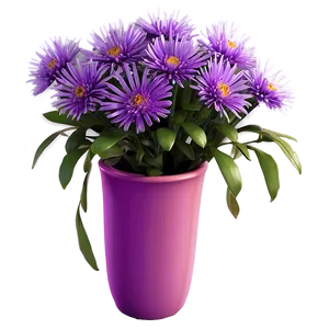 Purple Aster PNG Ykt74