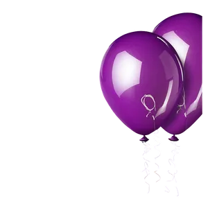 Purple Balloons PNG Gmn12