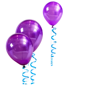 Purple Balloons PNG Wvo