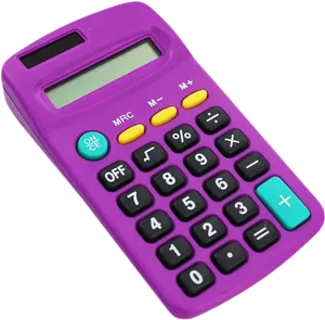 Purple Basic Calculator PNG image