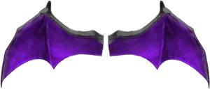 Purple Bat Wings Illustration PNG image