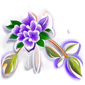Purple Bloom Art PNG 15
