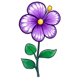 Purple Bloom Art PNG Stg