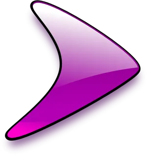 Purple Boomerang Graphic PNG image