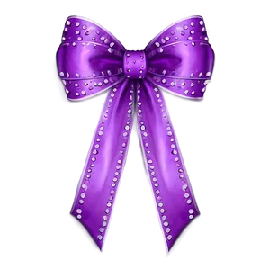 Purple Bow PNG 05062024