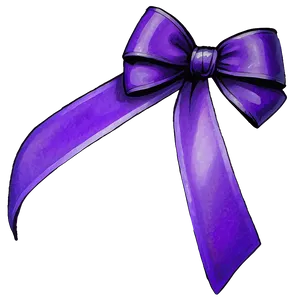 Purple Bow Png Uth PNG image