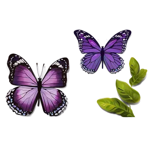 Purple Butterflies PNG 29 PNG