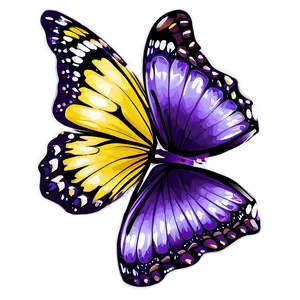 Purple Butterfly Clipart Png 05232024 PNG image