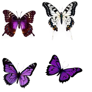 Purple Butterfly In Flight Png Ebr68 PNG image