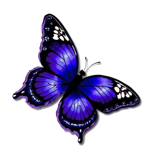 Purple Butterfly On Flower Png Xpn PNG image