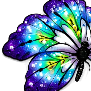 Purple Butterfly With Sparkling Dust Png 80 PNG image