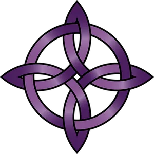 Purple Celtic Knot Vector Graphic PNG image