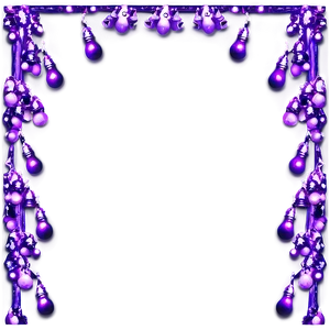 Purple Christmas Lights Border PNG Fwx28 PNG