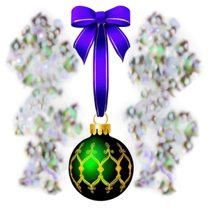 Purple Christmas Ornaments PNG Tix74