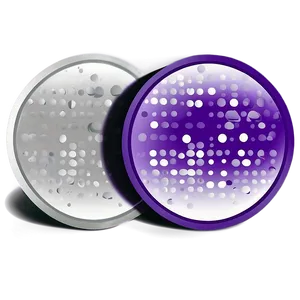 Purple Circle With Dots PNG 75