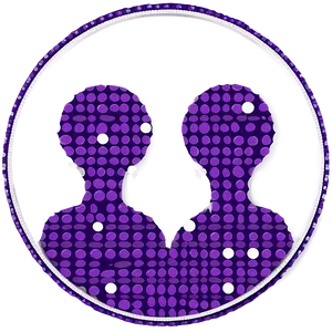 Purple Circle With Dots PNG Aul PNG