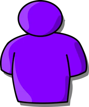 Purple Clipart Person Icon PNG image
