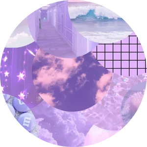 Purple Collage Aesthetic.png PNG image