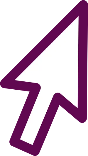 Purple Computer Cursor Icon PNG image