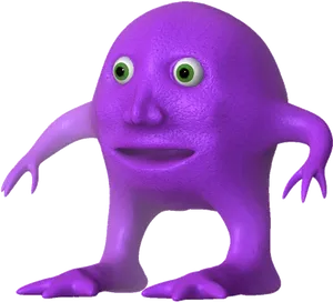 Purple_ Creature_ Animation_ Character PNG image