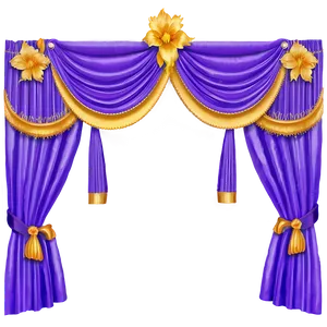 Purple Curtains Png Qbj PNG image