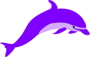 Purple Dolphin Graphic PNG image