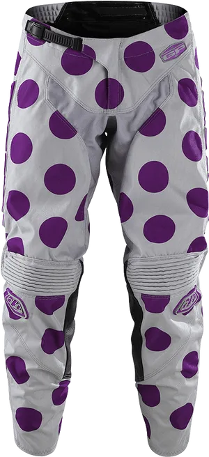 Purple Dot Motocross Pants PNG