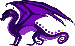 Purple Dragon Illustration Wings Of Fire PNG image