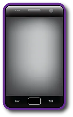 Purple Edged Smartphone Graphic PNG image