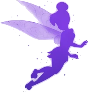 Purple Fairy Silhouette