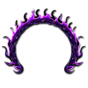 Purple Fire Border Png Awt PNG image