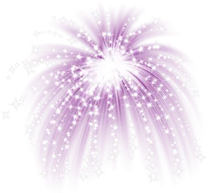 Purple Firework Illustration PNG image