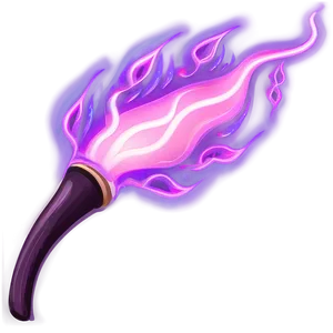 Purple Flame Art PNG Pkk