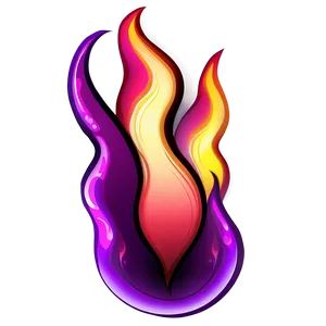 Purple Flame Clipart PNG Cju31 PNG