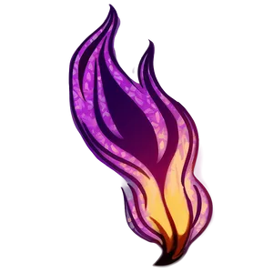 Purple Flame Drawing PNG Hee