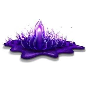 Purple Flame Graphics PNG Oql11