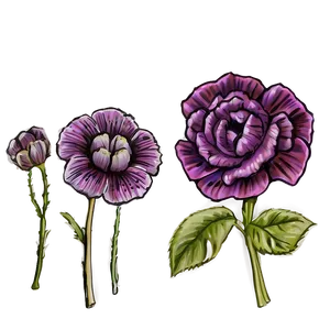 Purple Floral Delight PNG Fqj47 PNG