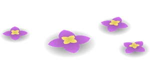 Purple Floral Graphic Design