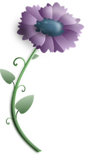 Purple Flower Graphic