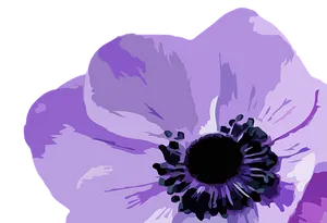 Purple Flower Illustration