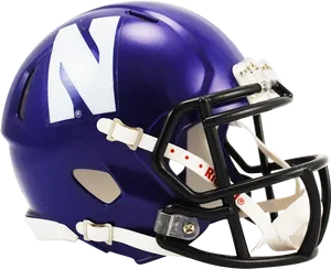 Purple Football Helmet Side View PNG image