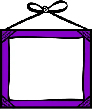 Purple Frame Blank Sign PNG image