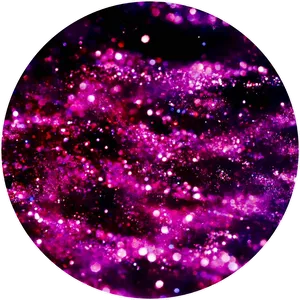 Purple Galaxy Glitter Circle PNG image