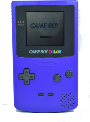 Purple Game Boy Color Handheld PNG image