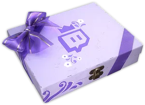 Purple Gift Boxwith Bow