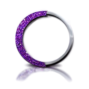 Purple Glitter Circle Png 06252024 PNG image