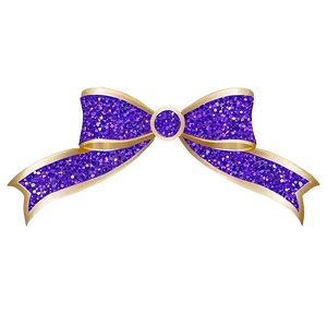 Purple Glitter Gift Bow Png 37 PNG image